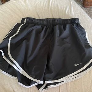Black Nike running shorts
